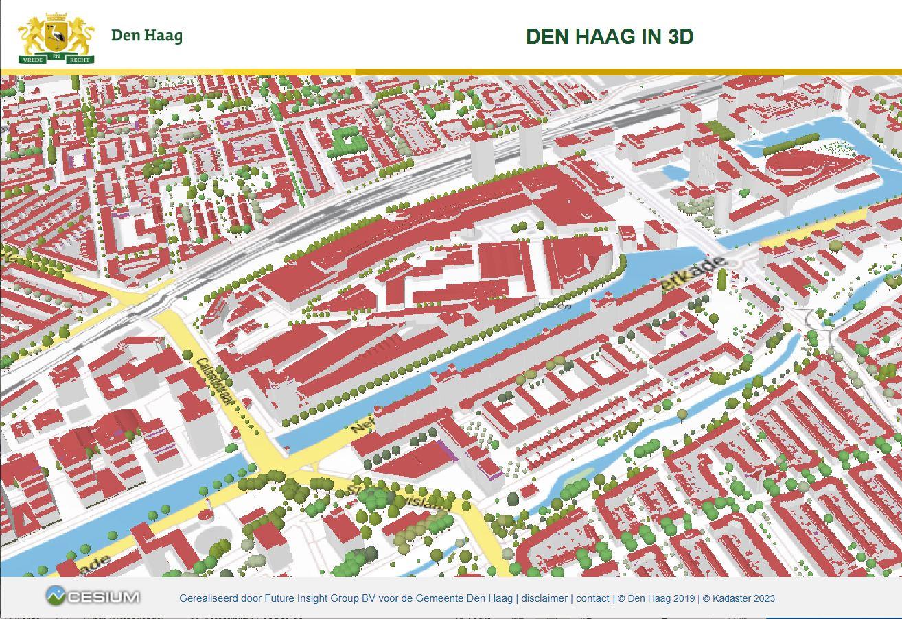 3D-model van de Gemeente Den Haag