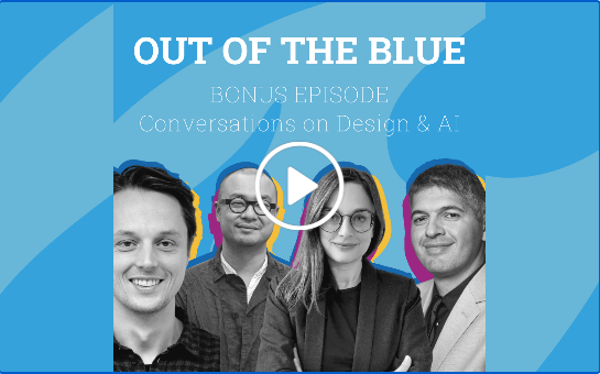 Cover: Out of the Blue #26 "Conversations on Design & AI"