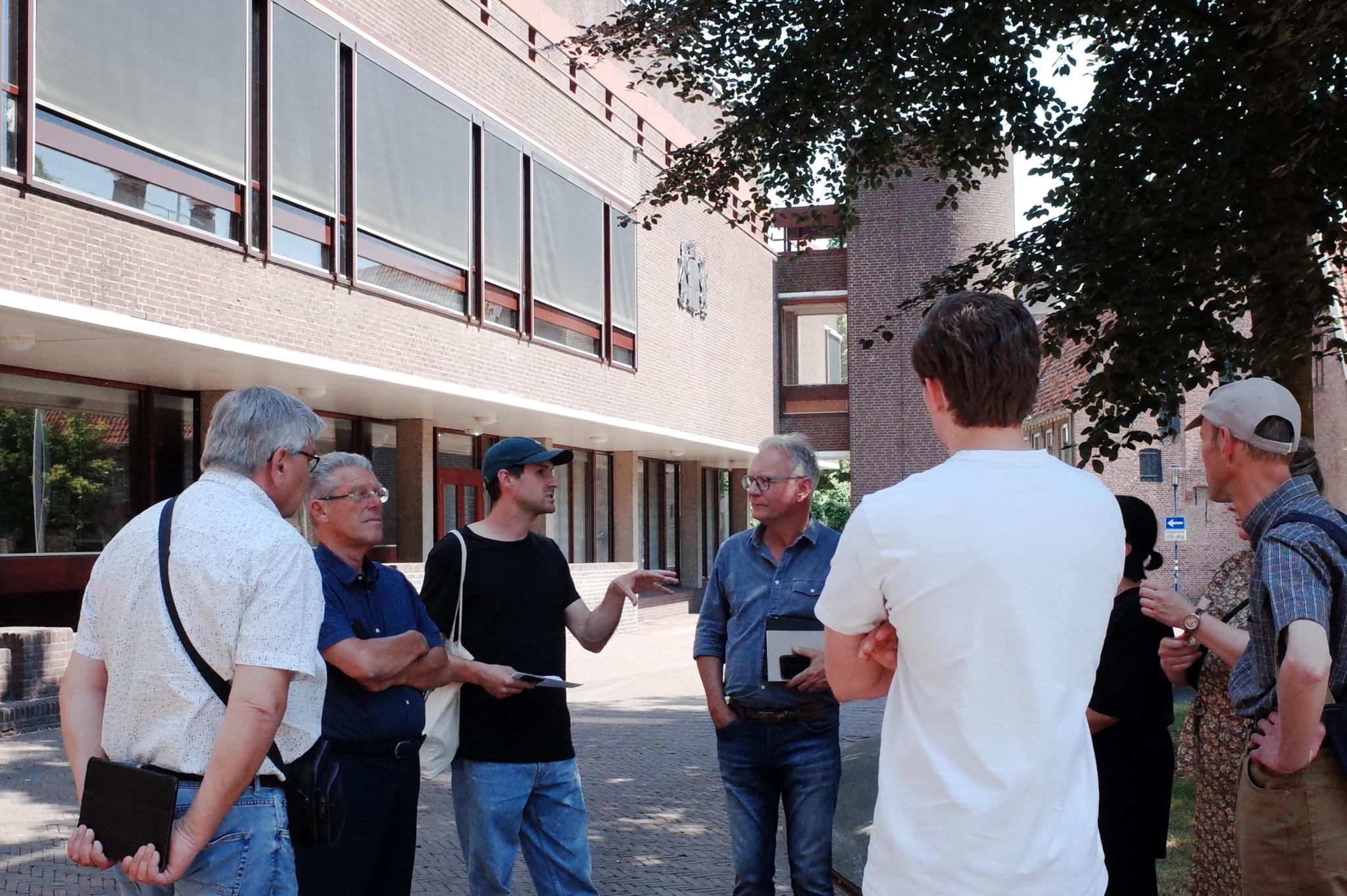 Group of people in discussion