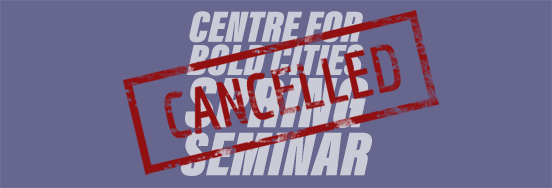 Spring Seminar cancelled