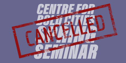 Spring Seminar - cancelled