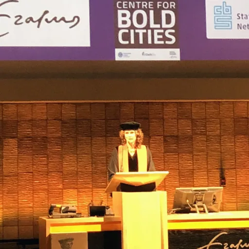 Marjolijn Das at her inaugural lecture