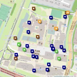 Map of cameras Campus Woudestein
